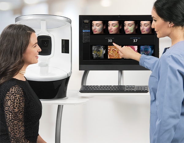Patient gets a Visia Complexion Analysis Consultation